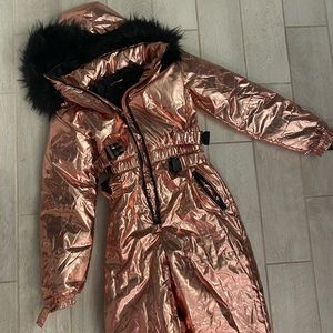 Fashion Nova Metallic Ski Suit